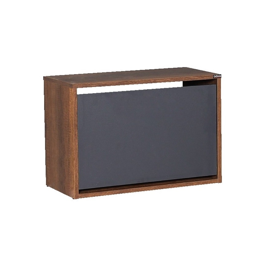 Shoe cabinet 42x60 cm brown/anthracite