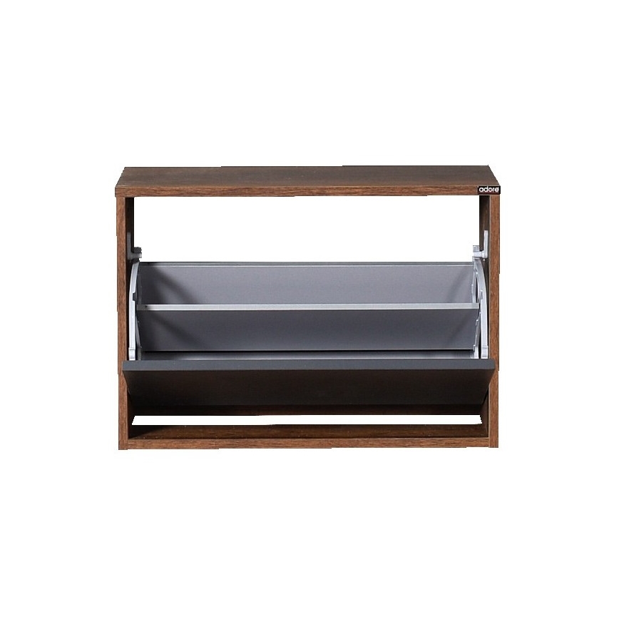 Shoe cabinet 42x60 cm brown/anthracite