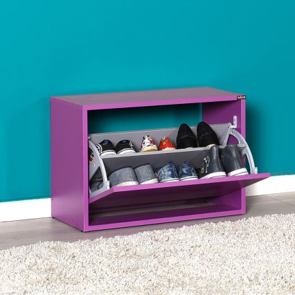 Shoe cabinet 42x60 cm purple