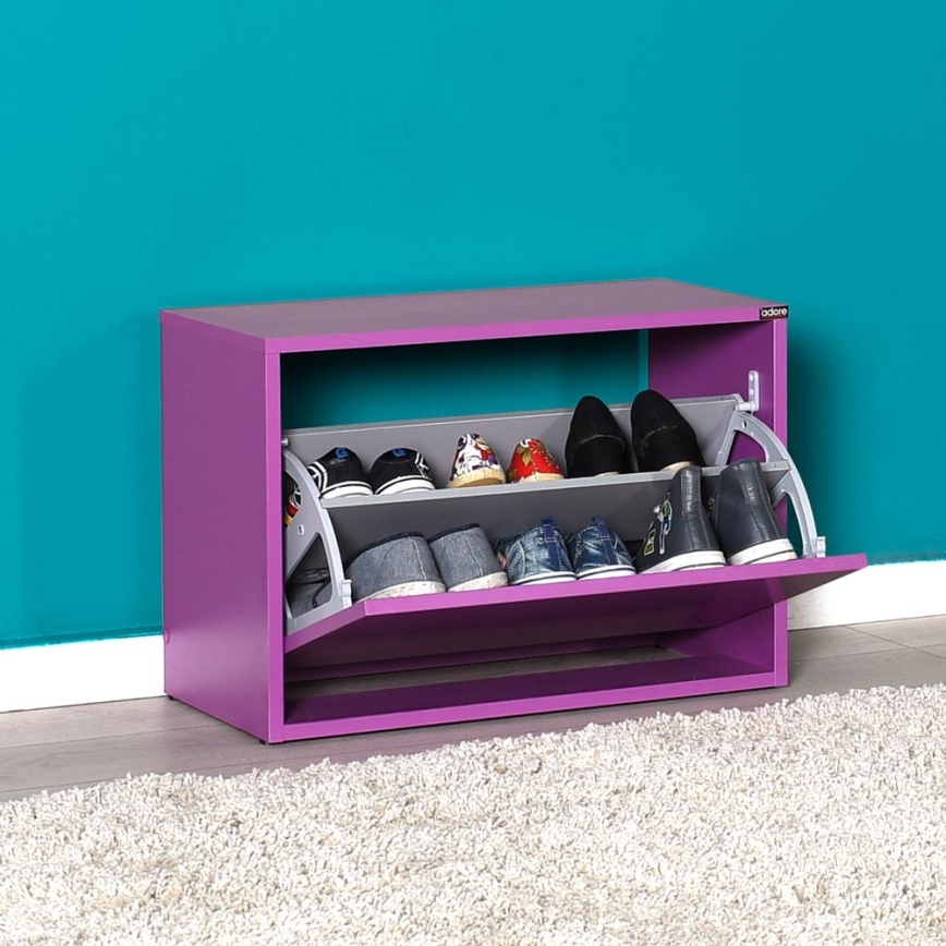Shoe cabinet 42x60 cm purple