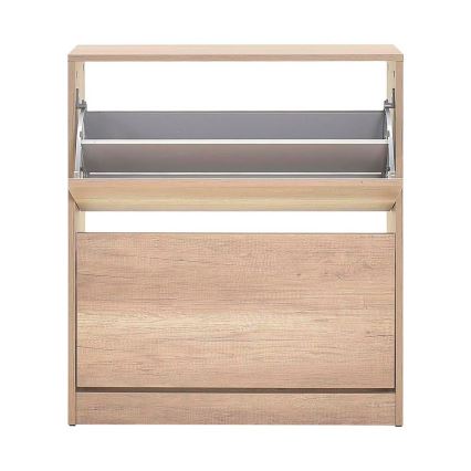 Shoe cabinet 84x73 cm brown