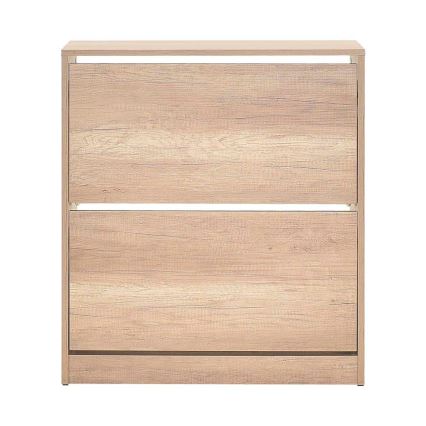 Shoe cabinet 84x73 cm brown