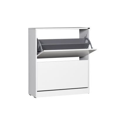 Shoe cabinet 84x73 cm white