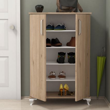 Shoe cabinet ASTA 100x72 cm brown