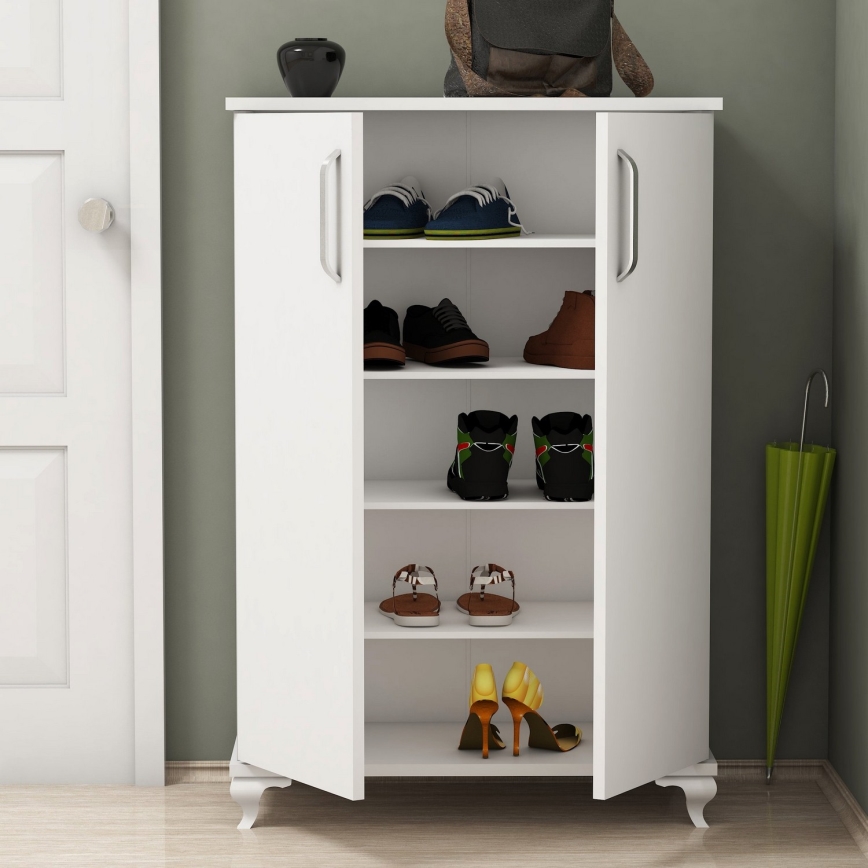 Shoe cabinet ASTA 100x72 cm white