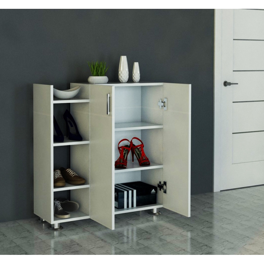 Shoe cabinet ASUS 95x90 cm white