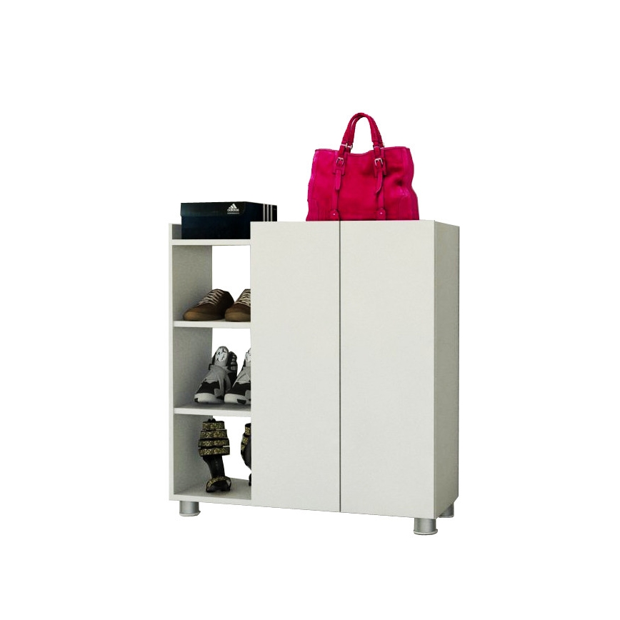Shoe cabinet ASUS 95x90 cm white