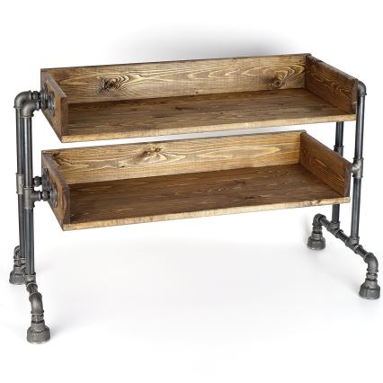 Shoe cabinet BORU 50x90 cm black/spruce