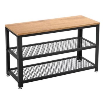 Shoe cabinet DAVOR brown/black