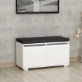 Shoe cabinet DRAGO 42x80 cm white/black