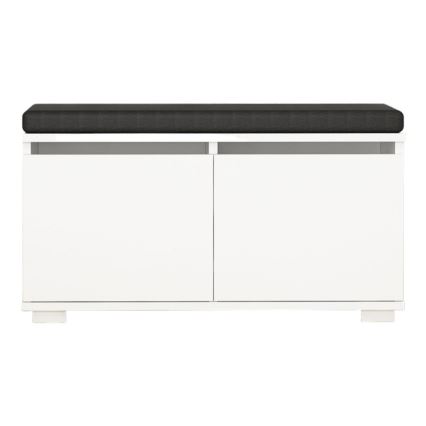 Shoe cabinet DRAGO 42x80 cm white/black