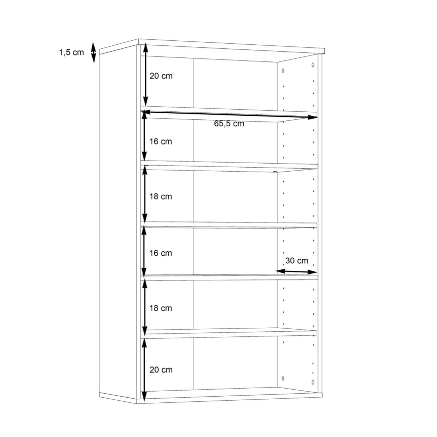 Shoe cabinet ETON brown/anthracite