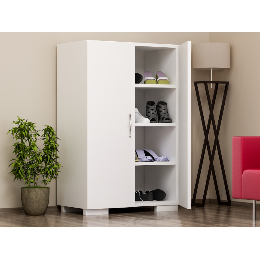 Shoe cabinet MADA 94x60 cm white