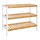 Shoe cabinet MATE brown/white