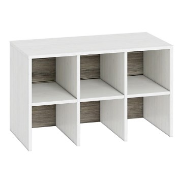 Shoe cabinet SARPA 50x80 cm white/brown