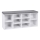 Shoe cabinet VOREN white/gray