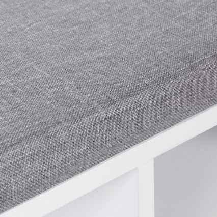 Shoe cabinet VOREN white/gray