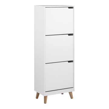 Shoe cabinet with 3 drawers CARLY white