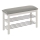 Shoe rack 48x81 cm white/grey