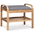 Shoe rack 50x60 cm grey/beige