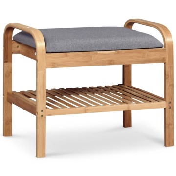 Shoe rack 50x60 cm grey/beige