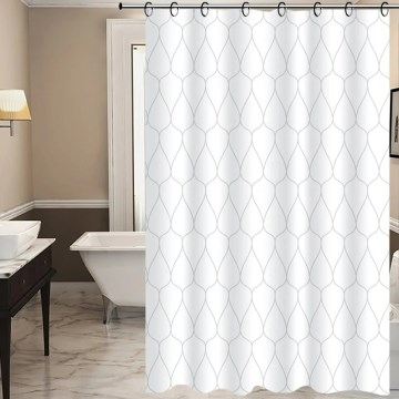 Shower curtain TORO EASY 178x199 cm white/grey