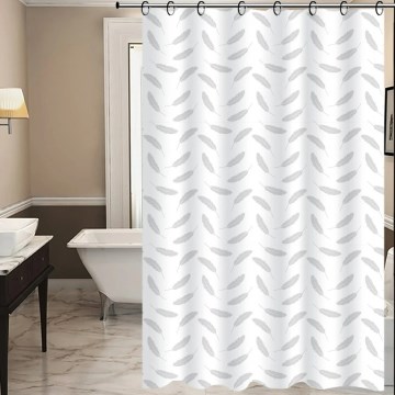 Shower curtain TORO PREMIUM 178x199 cm leaves