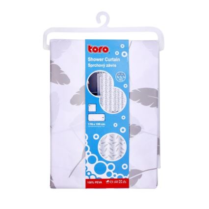 Shower curtain TORO PREMIUM 178x199 cm leaves