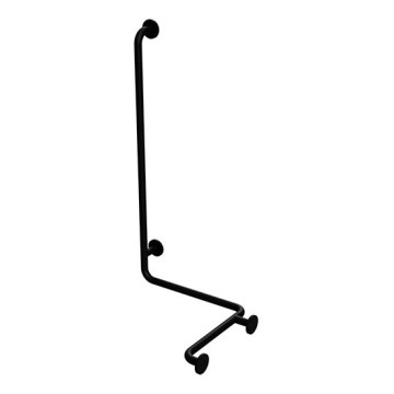 Shower grab bar 66 x 118 cm, black