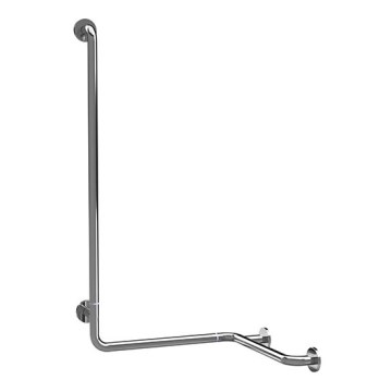 Shower Grab Bar 66 x 118 cm, Stainless Steel / Silver