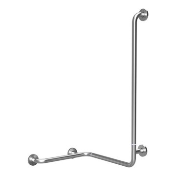 Shower grab bar 66x118 cm stainless steel/silver