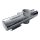 Shower head holder 18,2x6 cm silver