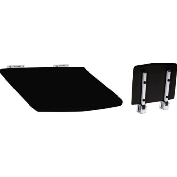 Shower Seat 35x7 cm Silver/Black