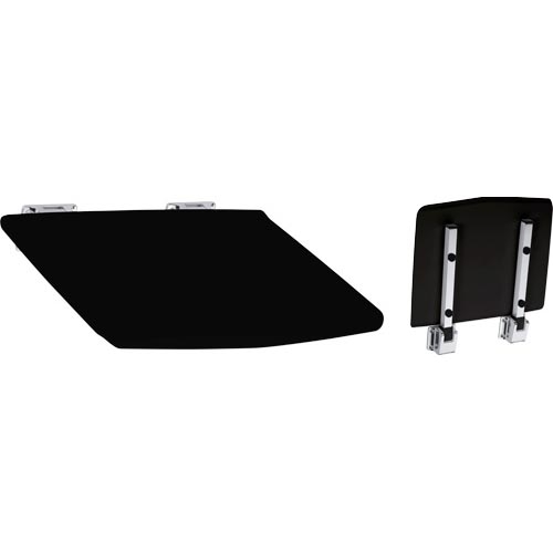 Shower Seat 35x7 cm Silver/Black