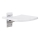 Shower Seat 38 x 45 cm Silver/White