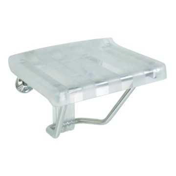 Shower seat 38x46 cm silver
