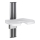 Shower seat 43x67 cm silver/white