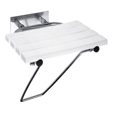 Shower seat 44x46 cm stainless steel/silver