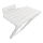Shower seat 44x46 cm, white