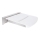 Shower Seat 46.2 x 12 cm Silver/White