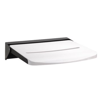 Shower seat 46.2 x 12 cm — Black/White