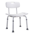 Shower stool 51x67 cm silver/white