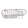 Shower wall shelf 11x34,6 cm shiny chrome