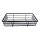 Shower wall shelf 12x25 cm black