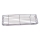 Shower wall shelf 12x40 cm shiny chrome