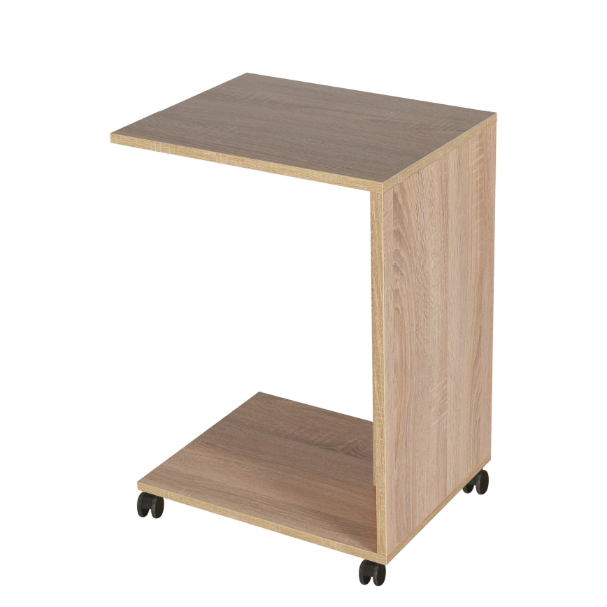 Side table 65x35 cm brown