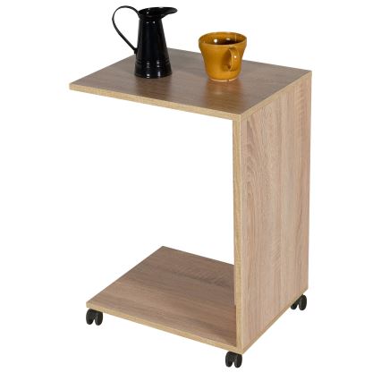 Side table 65x35 cm brown