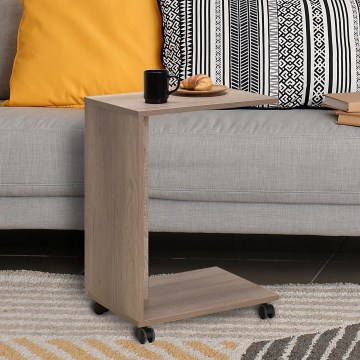 Side table 65x35 cm brown