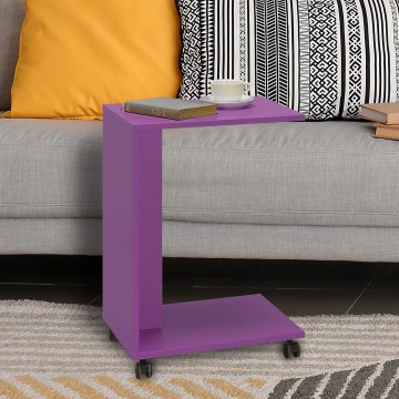 Side table 65x35 cm purple