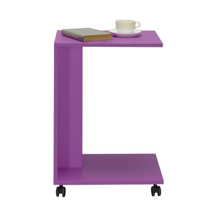 Side table 65x35 cm purple